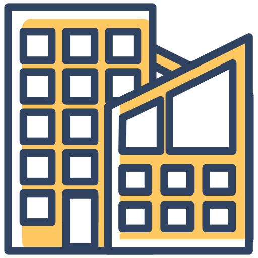 Apartment, block, building, city, city scrapper, home, house icon